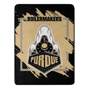 NCAA Dimensional Purdue Boilermakers Micro Raschel Throw Blanket 46x60 Inches