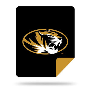 NCAA Missouri Tigers Silver Knit Throw Blanket 60x72 Inches