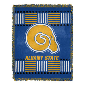 NCAA Albany State Golden Rams Homage Woven Jacquard Throw Blanket 46x60 Inches
