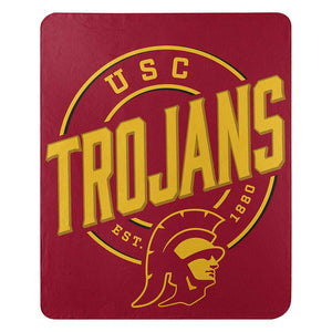 NCAA USC Trojans Campaign Fleece Throw Blanket 50x60 Inches