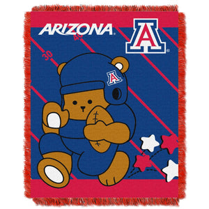 NCAA Arizona Wildcats Baby Woven Jacquard Throw Blanket 46x60 Inches