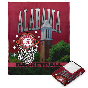 NCAA Alabama Crimson Tide BBall Love Silk Touch Throw Blanket 50x60 Inches