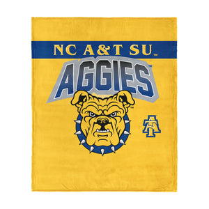 North Carolina A&T Aggies Silk Touch Throw Blanket 50x60 Inches