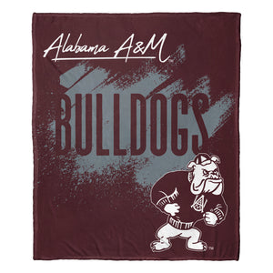 NCAA School Tradition Alabama A&M Bulldogs Silk Touch Throw Blanket 50x60 Inches
