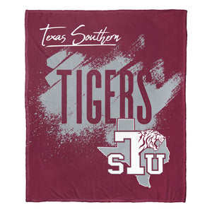 NCAA School Tradition Texas Southern Tigers Silk Touch Throw Blanket 50x60 Inches