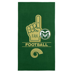NCAA Colorado State Rams Number 1 Fan Beach Towel 30x60 Inches