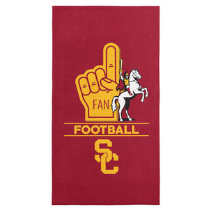 NCAA USC Trojans Number 1 Fan Beach Towel 30x60 Inches