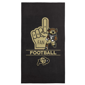 NCAA Colorado Buffaloes Number 1 Fan Beach Towel 30x60 Inches