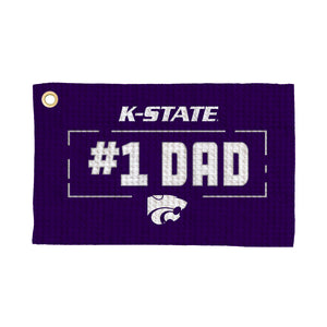 Kansas State Wildcats #1 Dad Waffle Golf Towel
