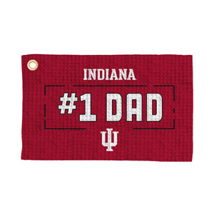 Indiana Hoosiers #1 Dad Waffle Golf Towel