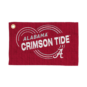 Alabama Crimson Tide NCAA Droplets Waffle Fan Towel 16x25 inches