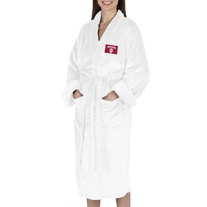 Indiana Hoosiers NCAA White Out Silk Touch Robe Small/Medium