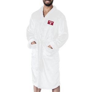 Indiana Hoosiers NCAA White Out Silk Touch Robe Large/XLarge