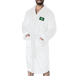 Colorado State Rams NCAA White Out Silk Touch Robe Large/XLarge