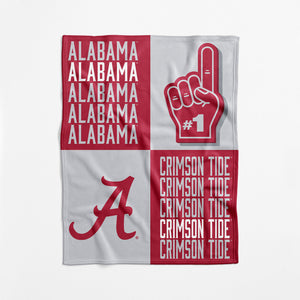 Alabama Crimson Tide NCAA Domino Swaddle Blanket 40x50 inches