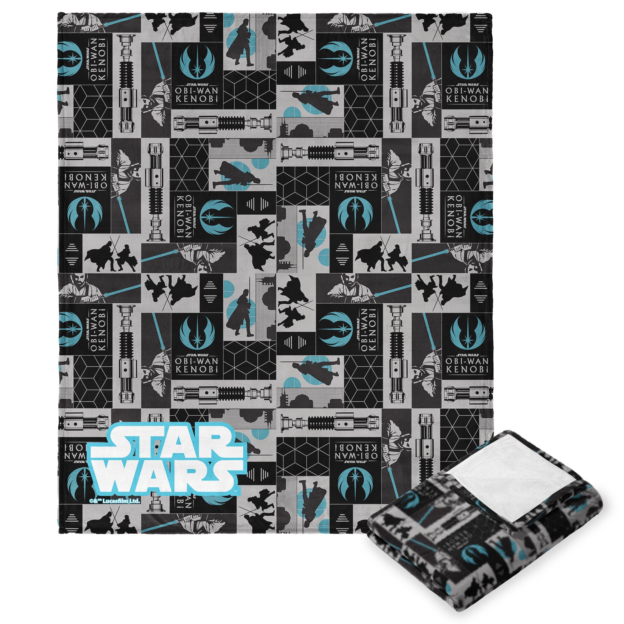 Disney Obi-Wan Obi-Wan Patterns Silk Touch Throw Blanket 40X50 Inches