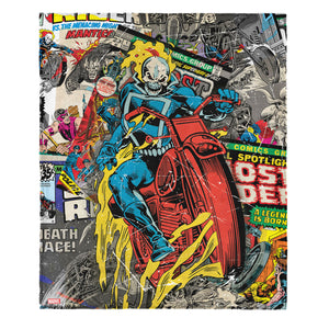 Marvel Ghost Rider Comic Silk Touch Throw Blanket 50×60 Inches