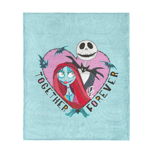 Nightmare Before Christmas Woven Together Silk Touch Throw Blanket 50×60 Inches