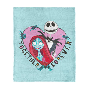 Nightmare Before Christmas Woven Together Silk Touch Throw Blanket 60×80 Inches