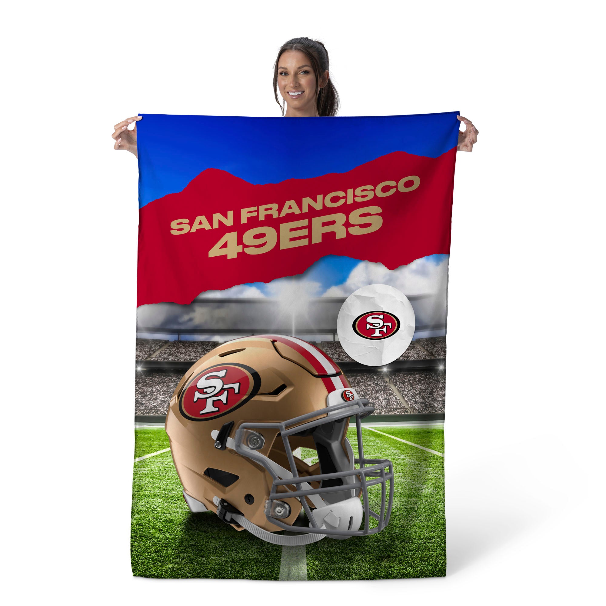 Two shops woven 49er blankets