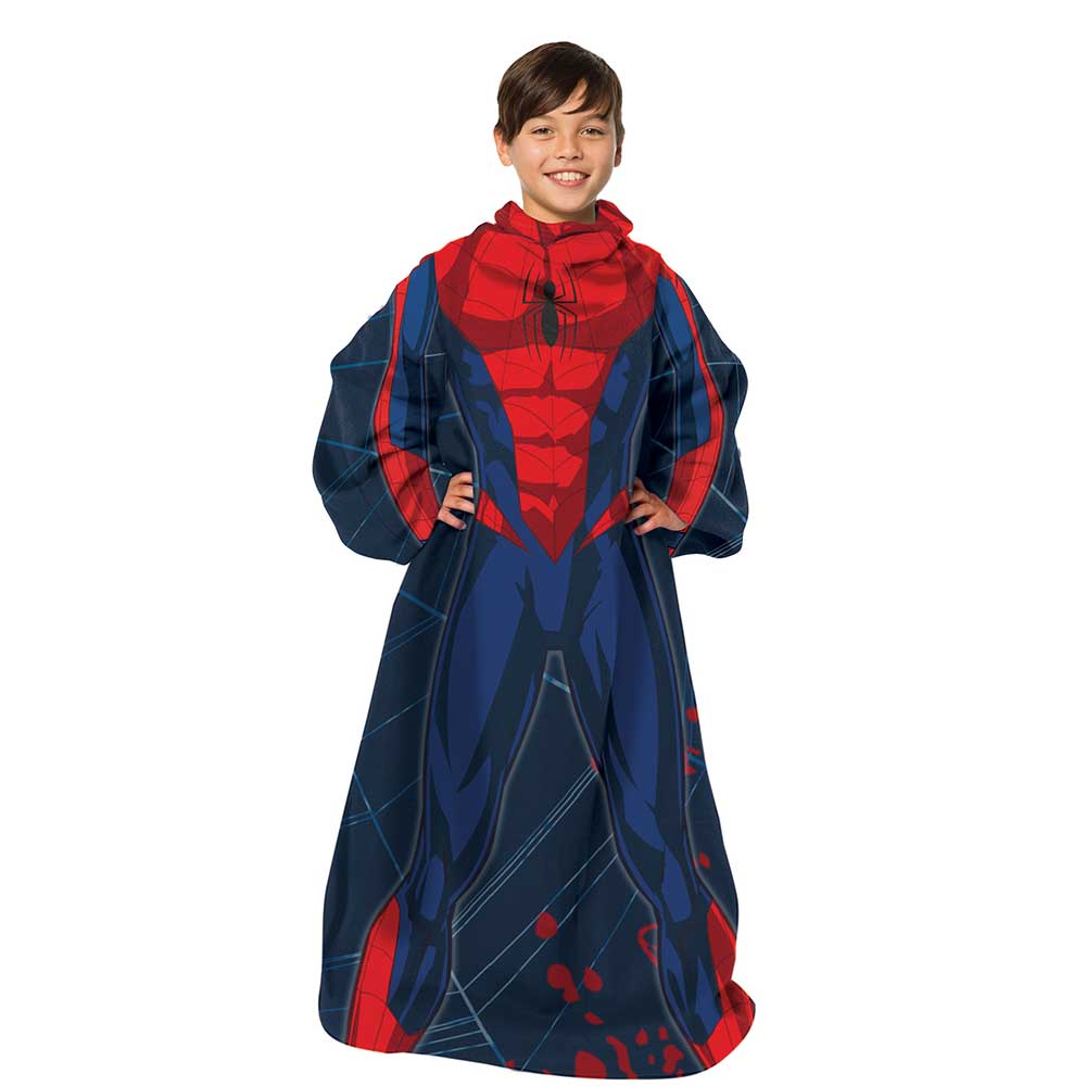 Marvels Spider-Man Spidey Webs Youth Silk Touch Comfy Throw Blanket wi