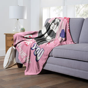 Cartoon Network We Bare Bears Got You Flowers Personalized Silk Touch Throw Blanket 50x60 Inches