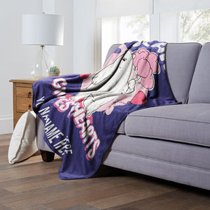 Cartoon Network We Bare Bears Ice Bear Gives Hearts Personalized Silk Touch Throw Blanket 50x60 Inches