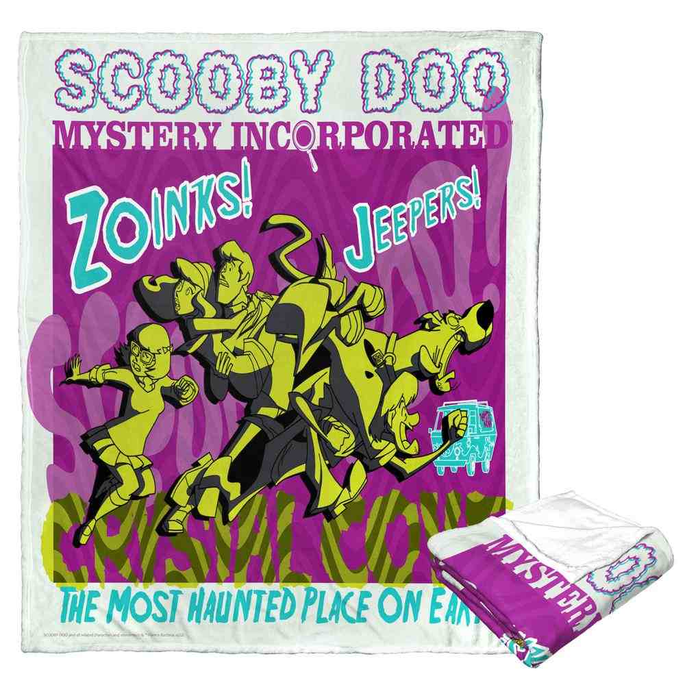 Warner Scooby-Doo Haunted Crystal Cove Silk Touch Throw Blanket