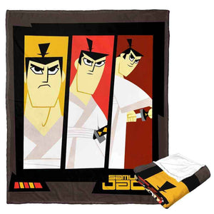 Cartoon Network Samurai Jack Jack Panels Silk Touch Throw Blanket 50x60 Inches