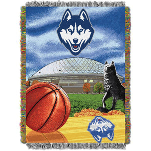 NCAA Uconn Huskies Homefield Advantage Woven Tapestry Wall Hanging 48x60 Inches
