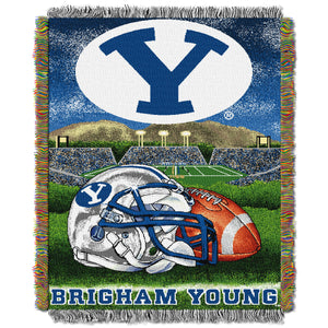 NCAA BYU Cougars Homefield Advantage Woven Tapestry Wall Hanging 48x60 Inches