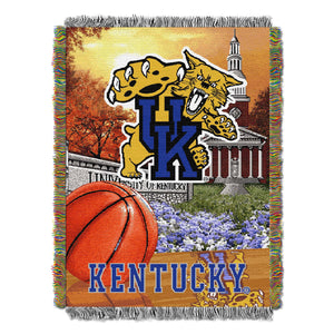 NCAA Kentucky Wildcats Homefield Advantage Woven Tapestry Wall Hanging 48x60 Inches