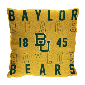 NCAA Baylor Bears Stacked Pillow 20x20 Inches