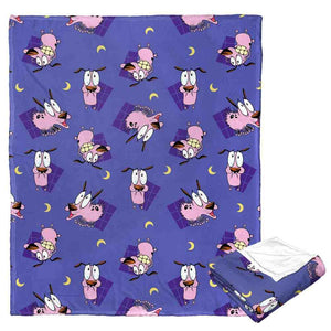 Cartoon Network Courage The Cowardly Dog Night Terrors Silk Touch Throw Blanket 50x60 Inches