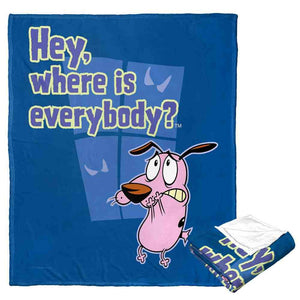 Cartoon Network Courage The Cowardly Dog Where Is Everyone Silk Touch Throw Blanket 50x60 Inches