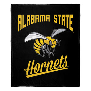NCAA Alabama State Hornets Alumni Silk Touch Throw Blanket 50x60 Inches