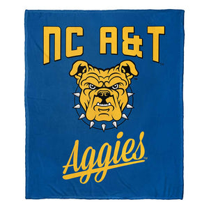 NCAA North Carolina A&T Aggies Alumni Silk Touch Throw Blanket 50x60 Inches