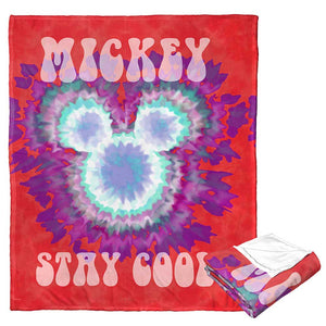 Disney Mickey Mouse Stay Cool Silk Touch Throw Blanket 50x60 Inches