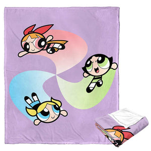 Cartoon Network Powerpuff Girls Super Swirl Silk Touch Throw Blanket 50x60 Inches