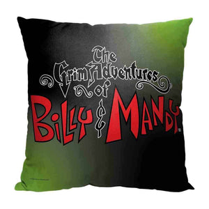 Cartoon Network Billy And Mandy Title Logo Throw Pillow 18x18 Inches