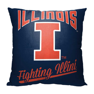 NCAA Illinois Fighting Illini Alumni Throw Pillow 18x18 Inches
