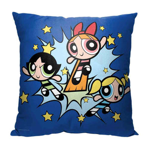 Cartoon Network Powerpuff Girls Little Crime Fighters Pillow 18x18 Inches