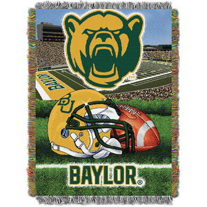NCAA Baylor Bears Homefield Advantage Woven Tapestry Wall Hanging 48x60 Inches