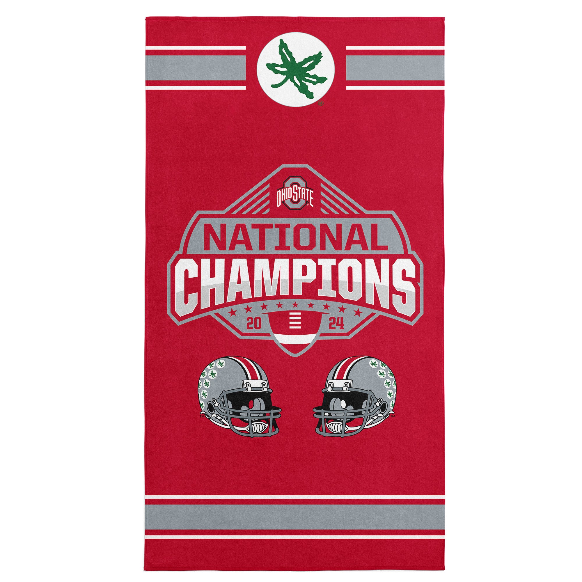 Ohio State Buckeyes NCAA 2024 FBC Parallel Beach Towel 30X60 Inches