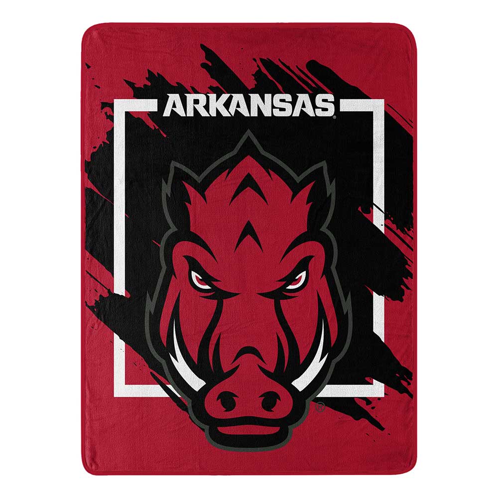 NCAA Dimensional Arkansas Razorbacks Micro Raschel Throw Blanket 46x60 Inches