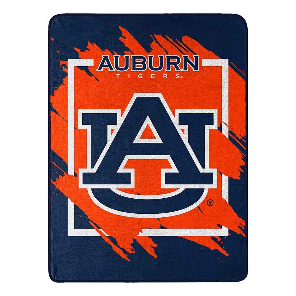 NCAA Dimensional Auburn Tigers Micro Raschel Throw Blanket 46x60 Inches