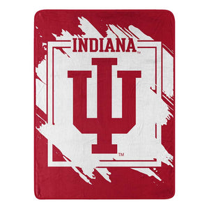 NCAA Dimensional Indiana Hoosiers Micro Raschel Throw Blanket 46x60 Inches