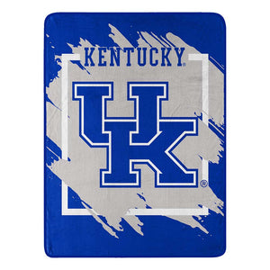 NCAA Dimensional Kentucky Wildcats Micro Raschel Throw Blanket 46x60 Inches