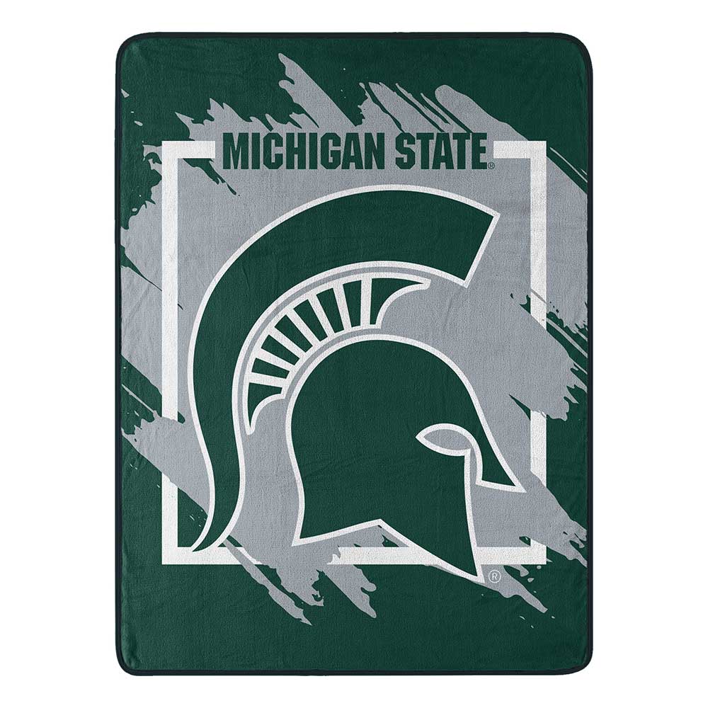 NCAA Dimensional Michigan State Spartans Micro Raschel Throw Blanket 4