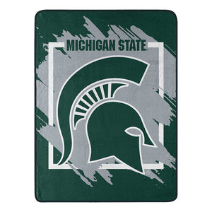 NCAA Dimensional Michigan State Spartans Micro Raschel Throw Blanket 46x60 Inches
